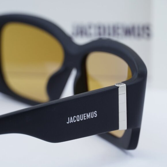 Jacquemus CROISIERE JAC/60 C5 Square Sunglasses - Shiny Black\\Orange main image 5